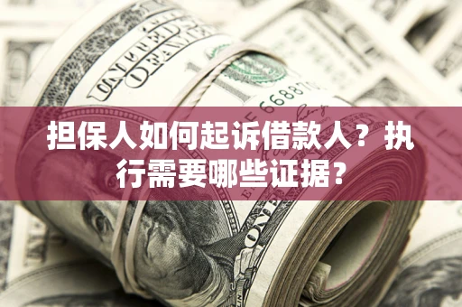 武汉担保人如何起诉借款人？执行需要哪些证据？