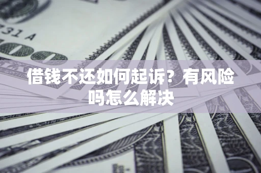 武汉借钱不还如何起诉？有风险吗怎么解决