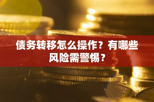 武汉债务转移怎么操作？有哪些风险需警惕？