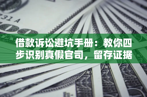 武汉借款诉讼避坑手册：教你四步识别真假官司，留存证据不踩雷