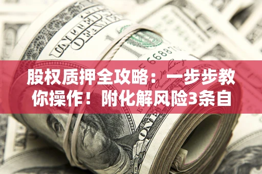 武汉股权质押全攻略：一步步教你操作！附化解风险3条自救法则