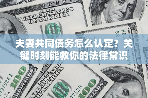 武汉夫妻共同债务怎么认定？关键时刻能救你的法律常识