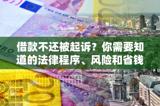 武汉借款不还被起诉？你需要知道的法律程序、风险和省钱技巧
