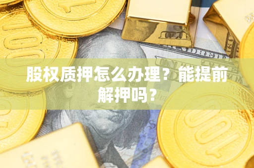 武汉股权质押怎么办理？能提前解押吗？