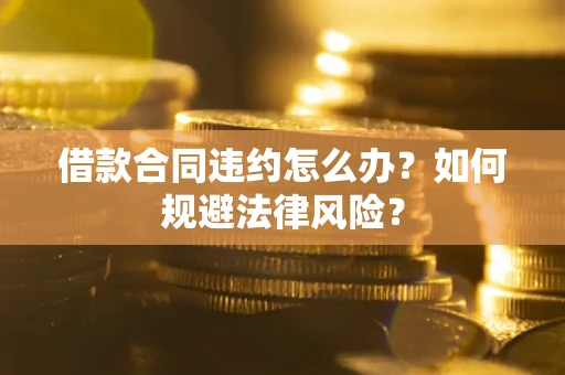 武汉借款合同违约怎么办？如何规避法律风险？